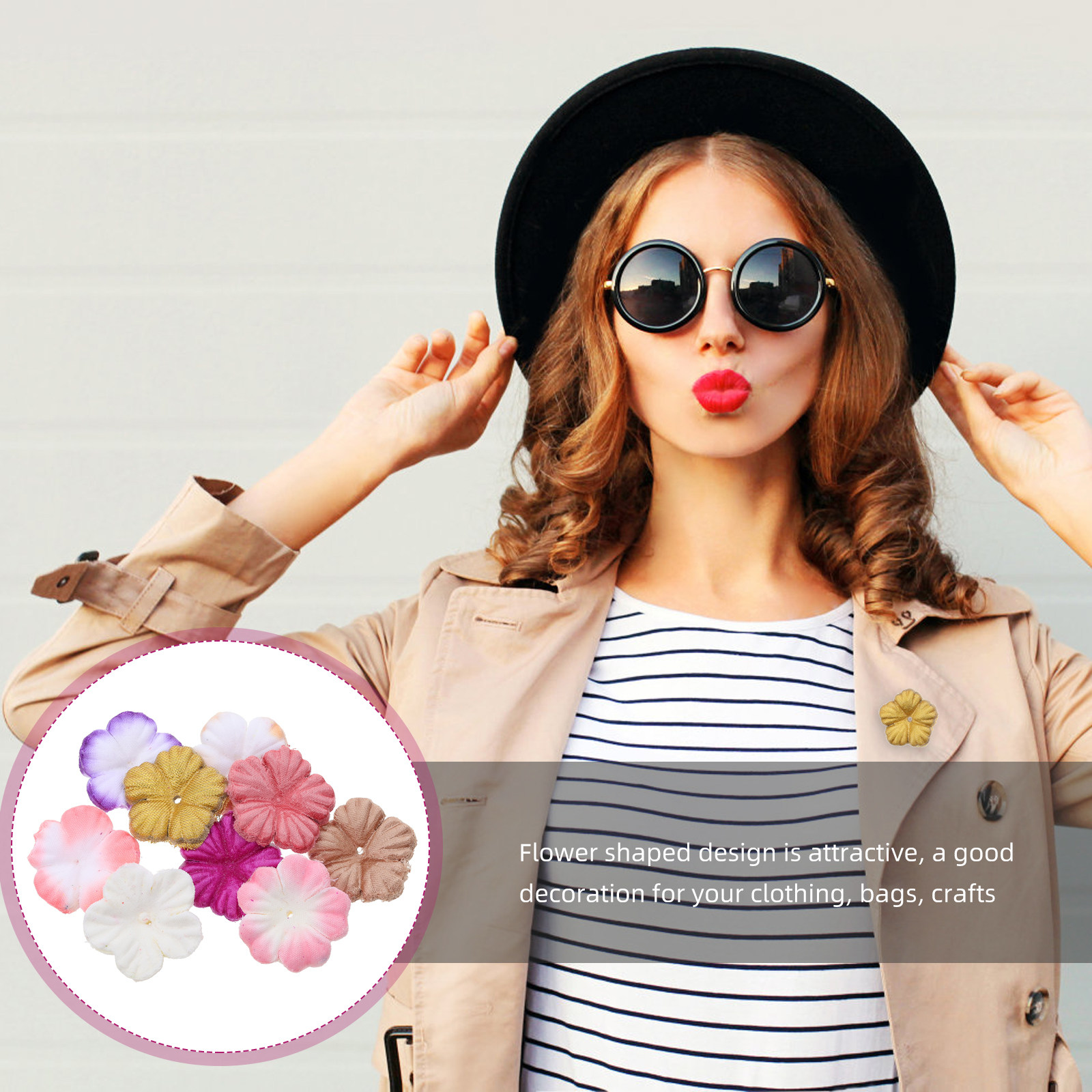 500Pcs Flower Patches DIY Appa - Sewing Recycle ulasan dan harga