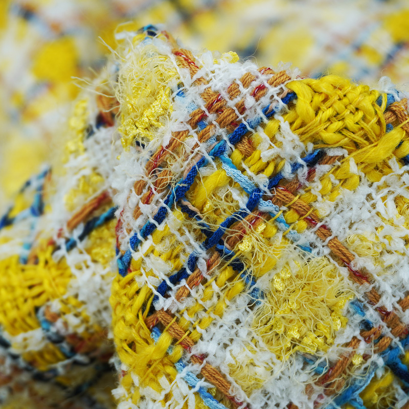 Vibrant Style Yellow Multicolo - Sewing Tweed ulasan dan harga