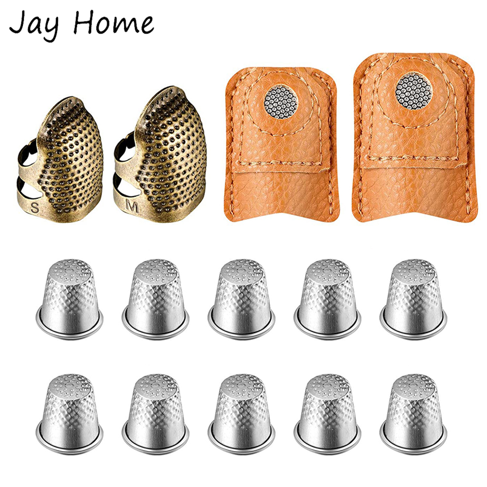 14Pcs Sewing Thimble Set Metal - Sewing Thimble Metal ulasan dan harga