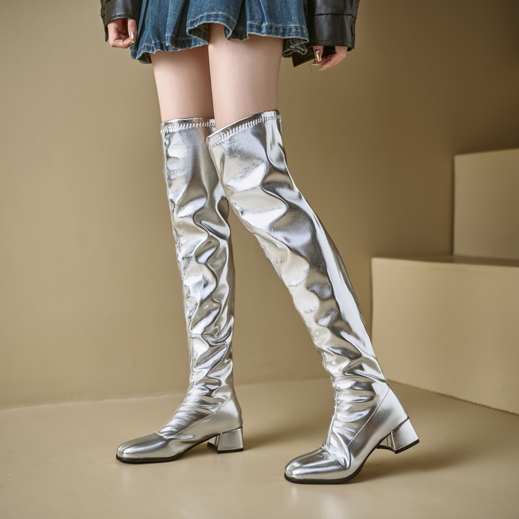Metallic Silver Women Over The - Sewing Zipper ulasan dan harga