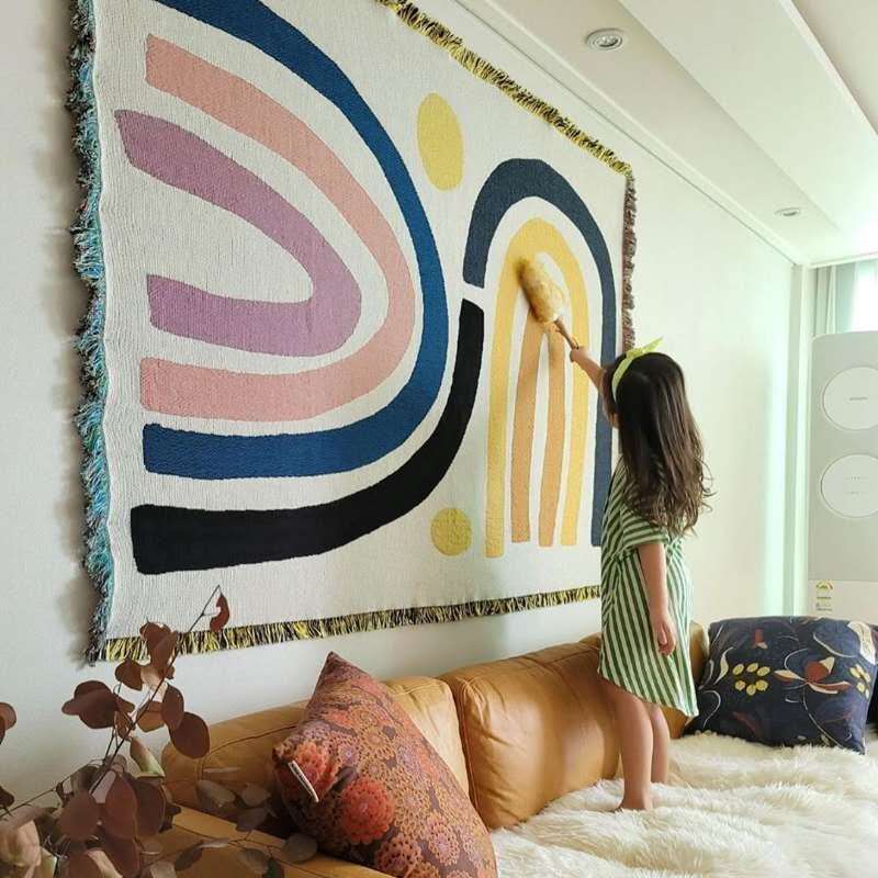Textile City Abstract Rainbow  - Century Textile & Sewing Supply By Owner ulasan dan harga