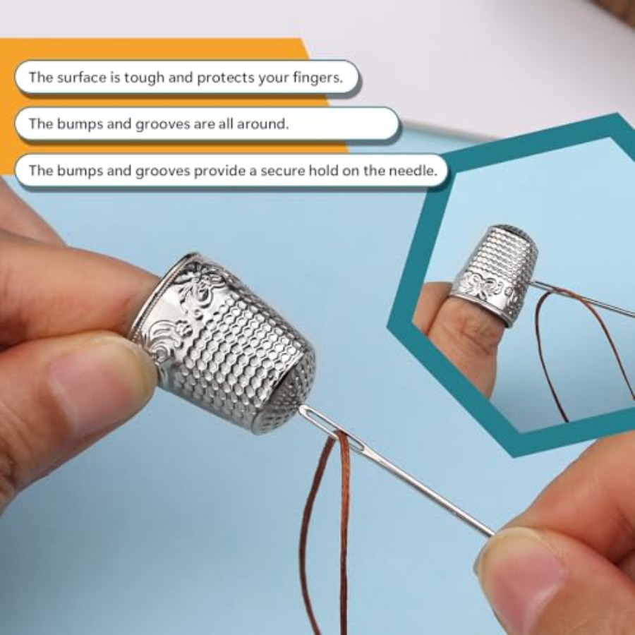 ZMAAGG Thimbles for Hand Sewin - Sewing Thimble Metal ulasan dan harga