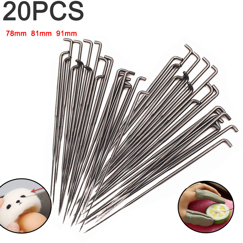 20 Pieces Sewing Needles 3 Siz - Textile Sewing Kit ulasan dan harga