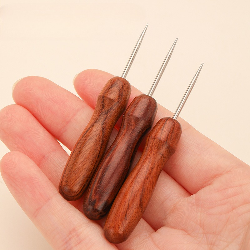 Professional Leather Wooden Ha - Textile Sewing Kit ulasan dan harga