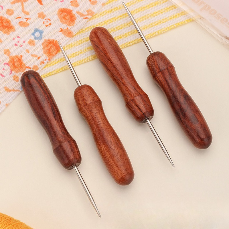 Professional Leather Wooden Ha - Textile Sewing Kit ulasan dan harga