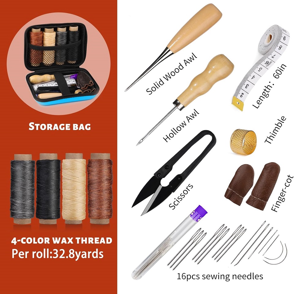 BUDDUR Leather Sewing Tools Ki - Textile Sewing Kit ulasan dan harga