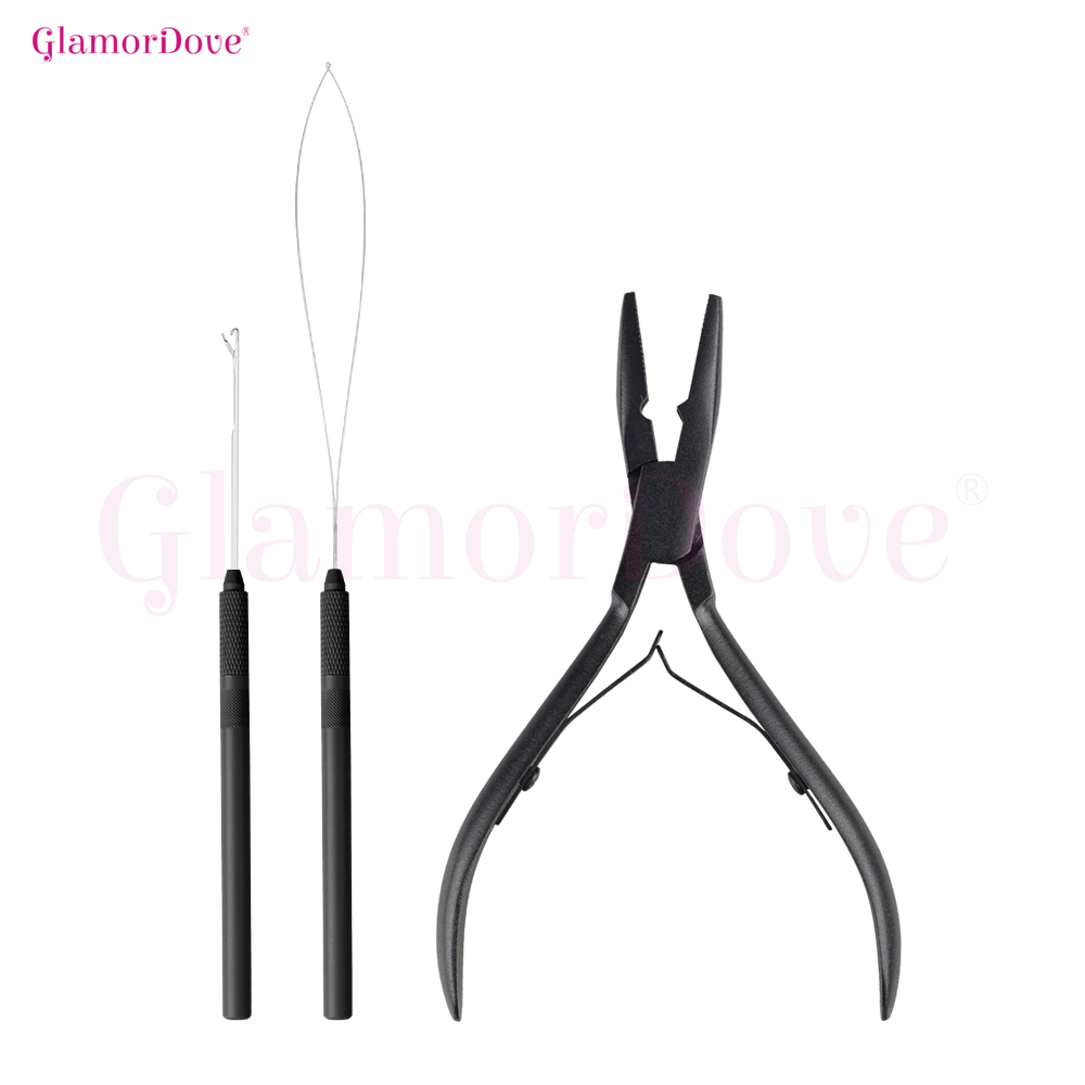 GlamorDove Micro Ring Hair Ext - Needle Threader Tool ulasan dan harga