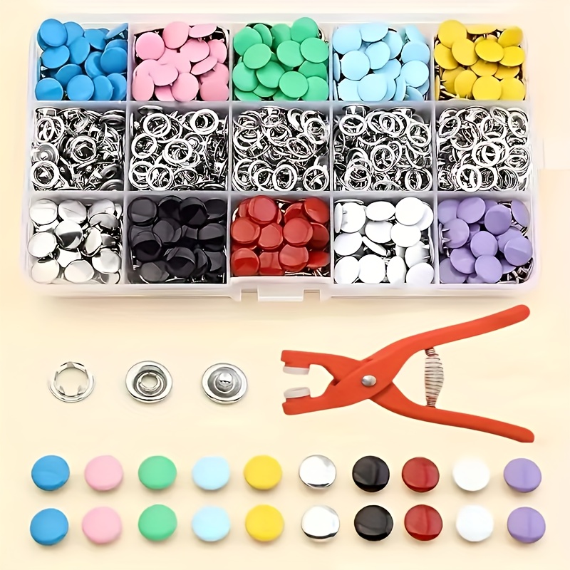 100Pcs Colorful Metal Sewing B - Snap Button Plier ulasan dan harga