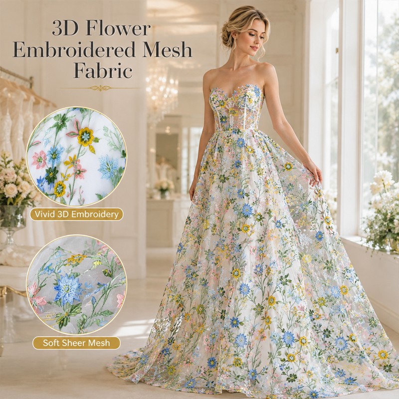 90x130cm Floral Vine Embroider - Textile And Sewing Materials ulasan dan harga