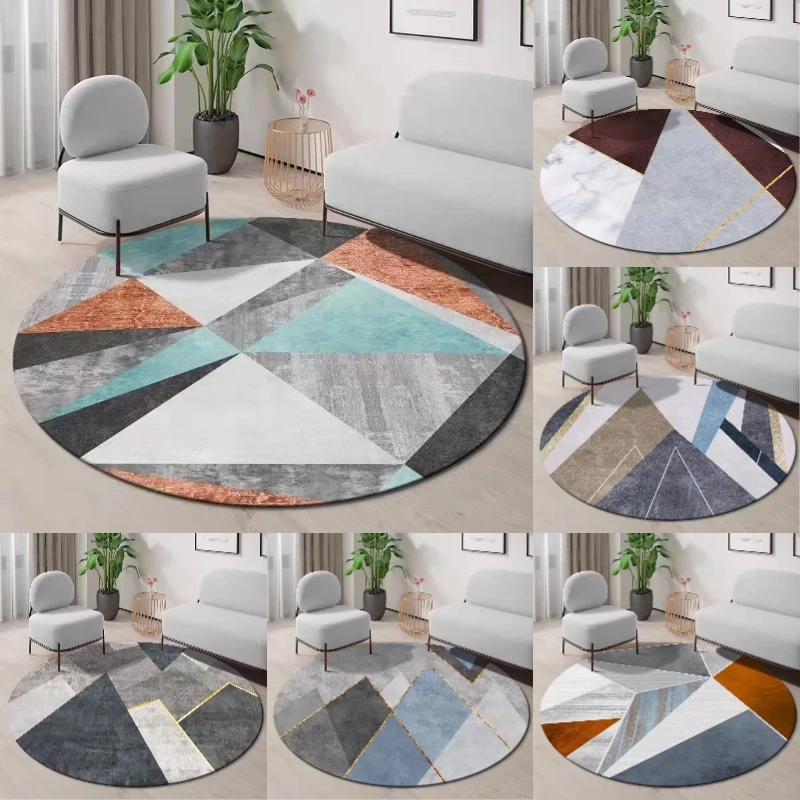 ~O~Geometric Round Rug with Mo - Century Textile & Sewing Supply By Owner ulasan dan harga
