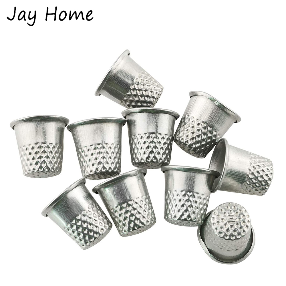 5/10Pcs Silver Sewing Thimbles - Sewing Thimble Metal ulasan dan harga