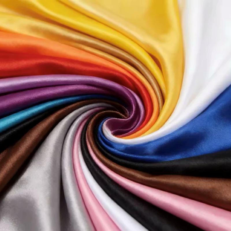 Multi-Color Soft Satin Fabric  - Textile And Sewing Materials ulasan dan harga