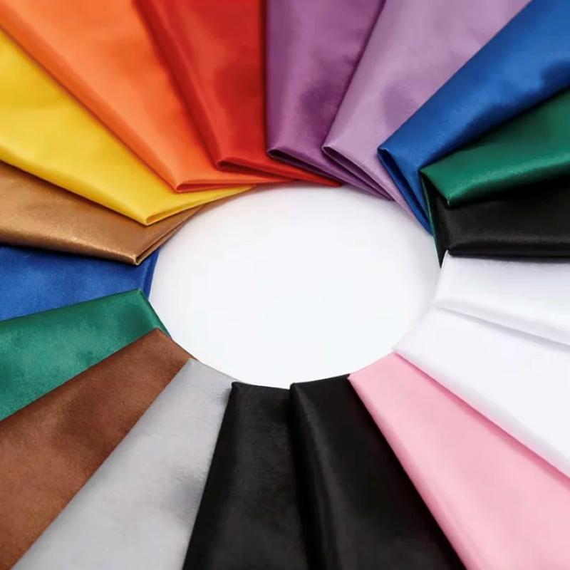 Multi-Color Soft Satin Fabric  - Textile And Sewing Materials ulasan dan harga