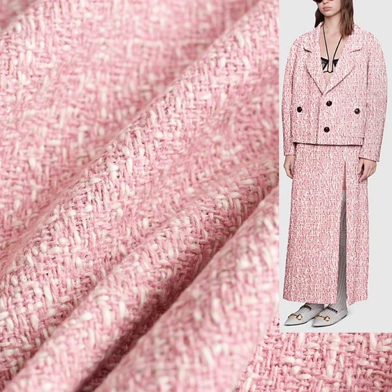 Redraspberry 145cm Pink White  - Sewing Tweed ulasan dan harga