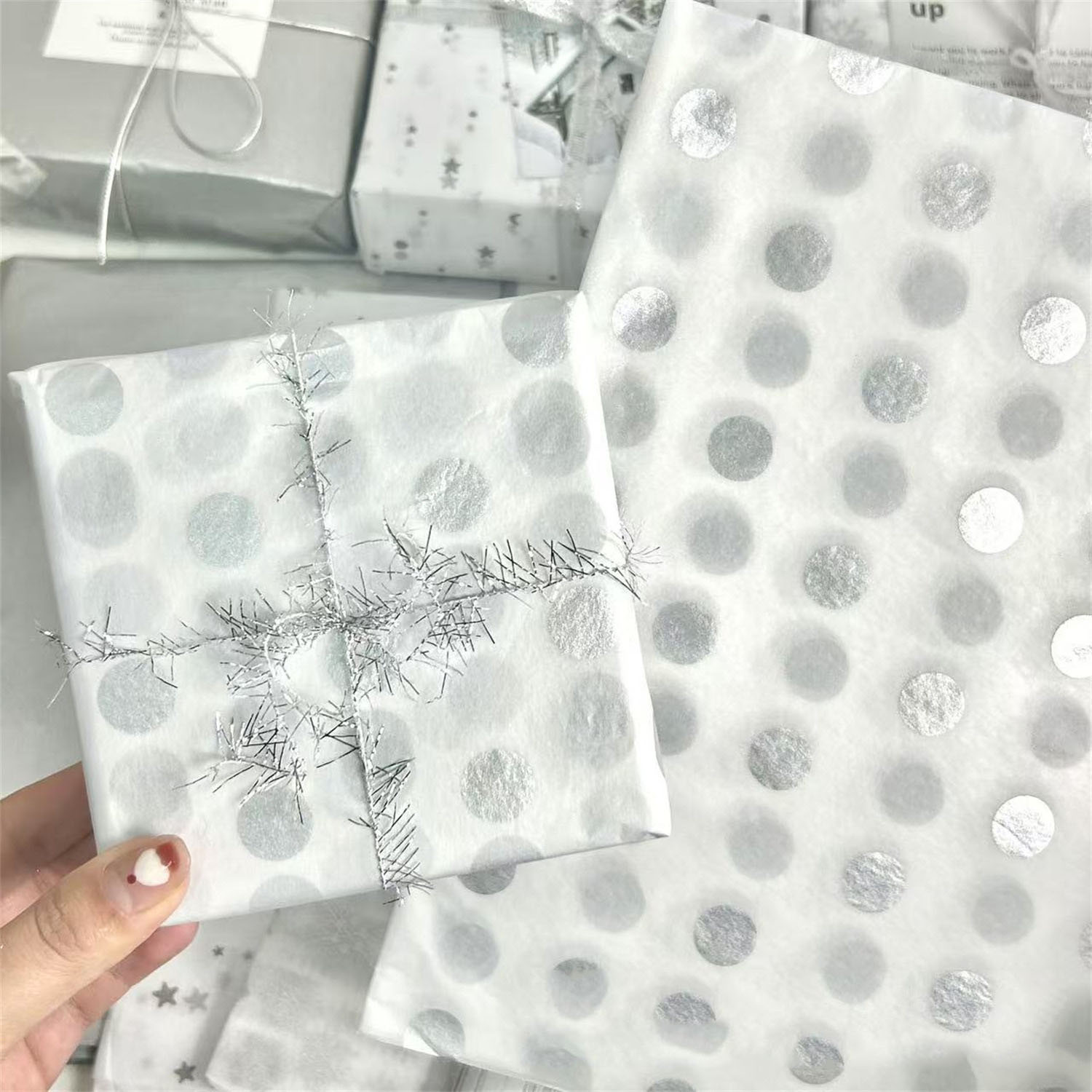 Snow Pear Paper Flower Gift Wr - Pattern Tissue Paper ulasan dan harga
