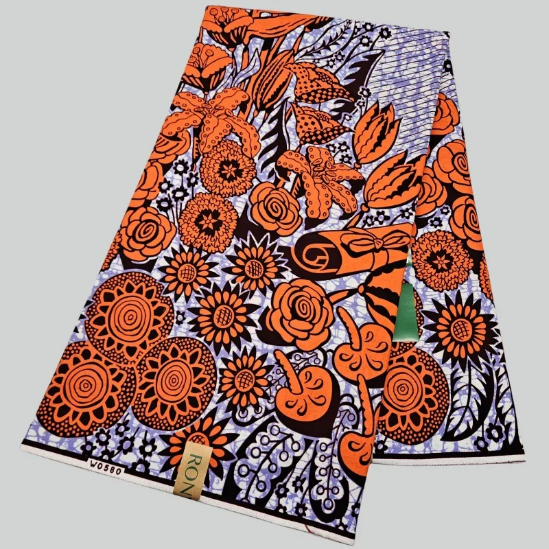 6Yards Long Cotton African Sty - Sewing Batik Fabric ulasan dan harga