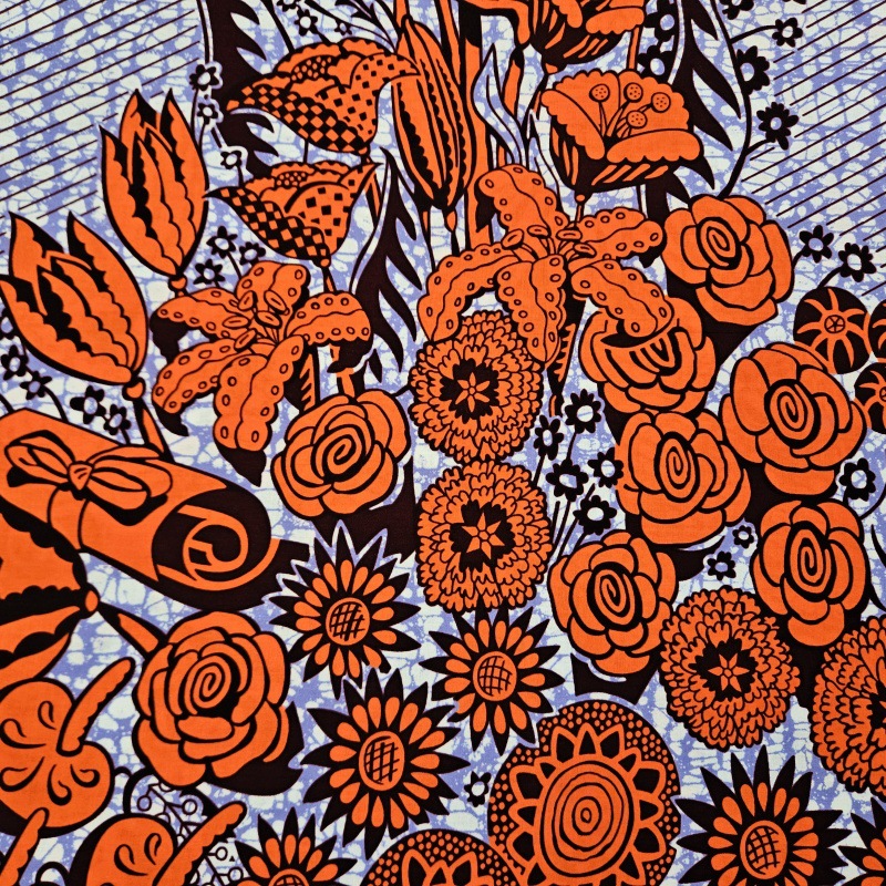 6Yards Long Cotton African Sty - Sewing Batik Fabric ulasan dan harga