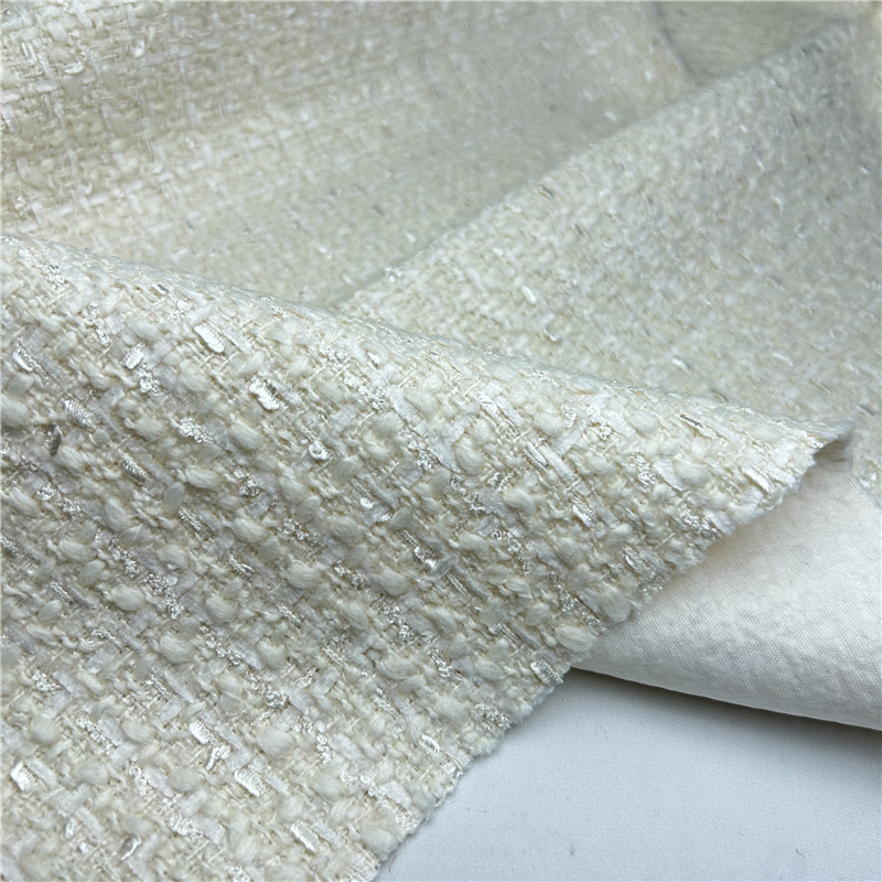 Beige French Luxury Draped Fri - Sewing Tweed ulasan dan harga
