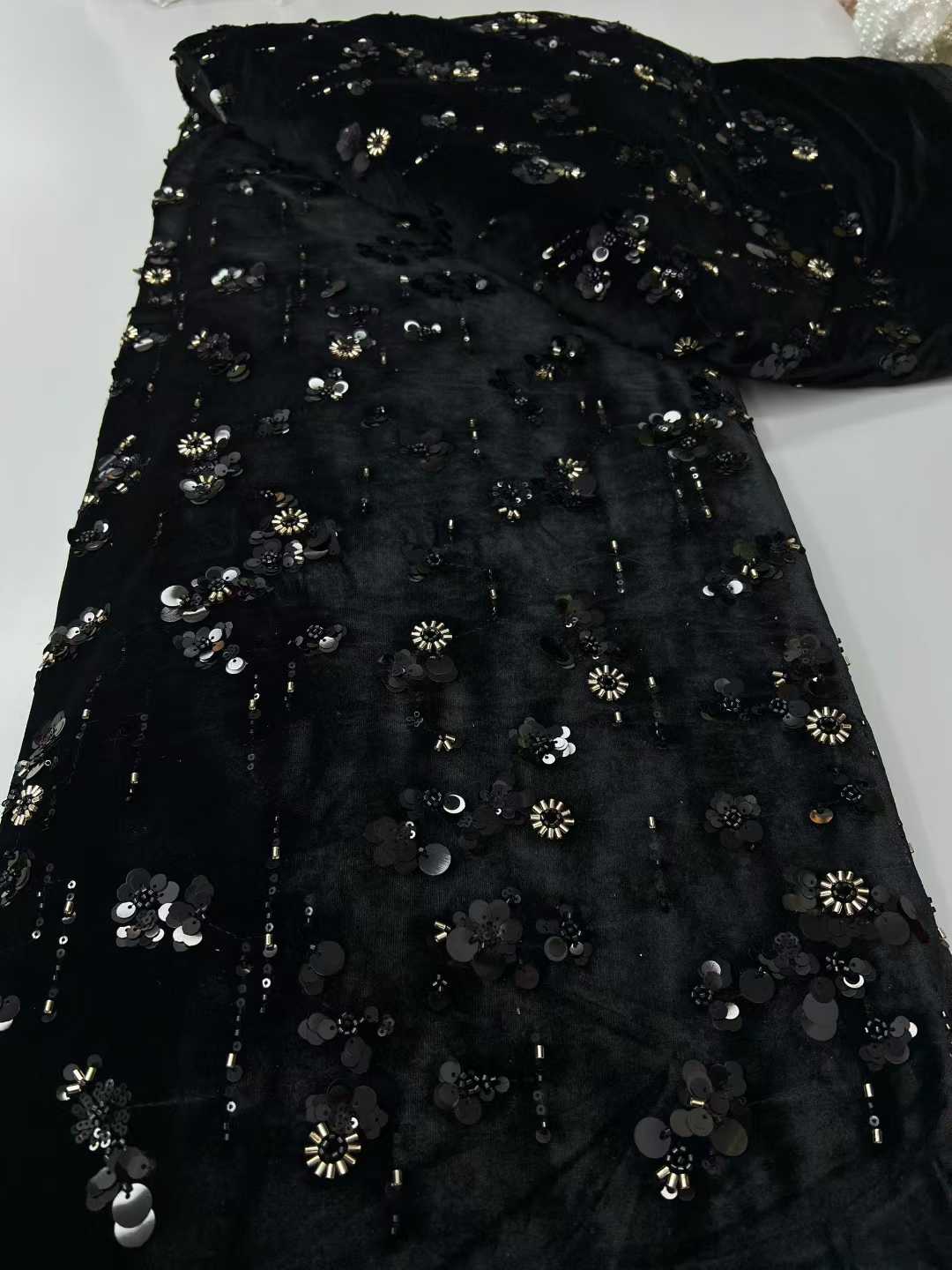African Sequins Velvet Lace Fa - Sewing Net ulasan dan harga