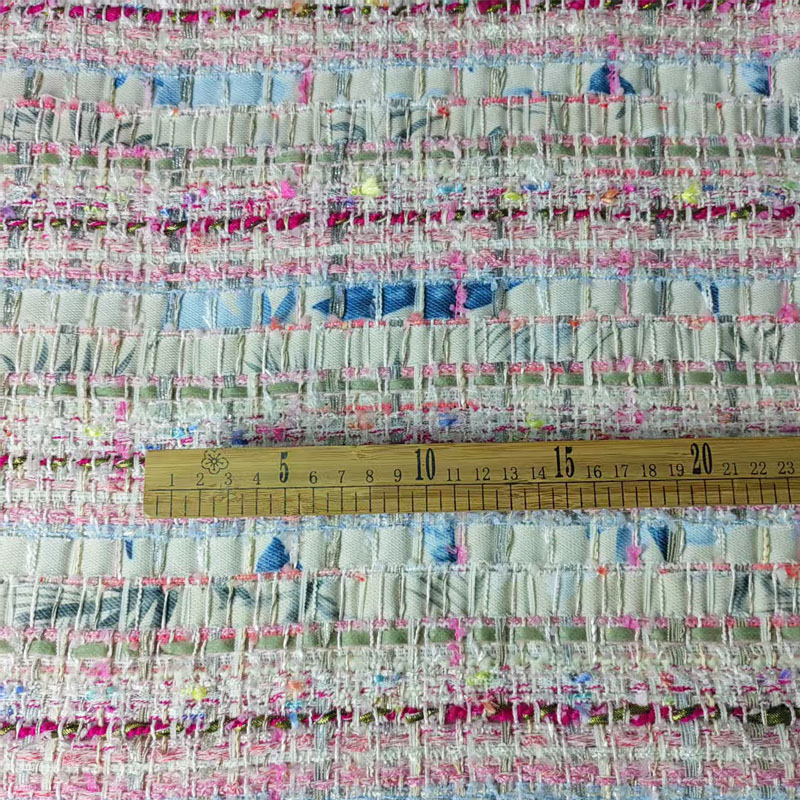 Pink and White Woven Ribbon Ya - Sewing Tweed ulasan dan harga
