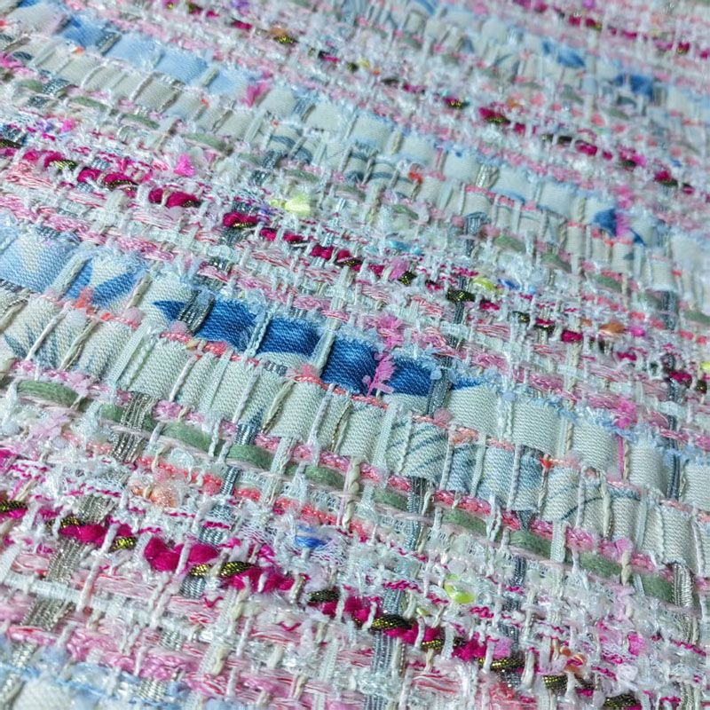 Pink and White Woven Ribbon Ya - Sewing Tweed ulasan dan harga