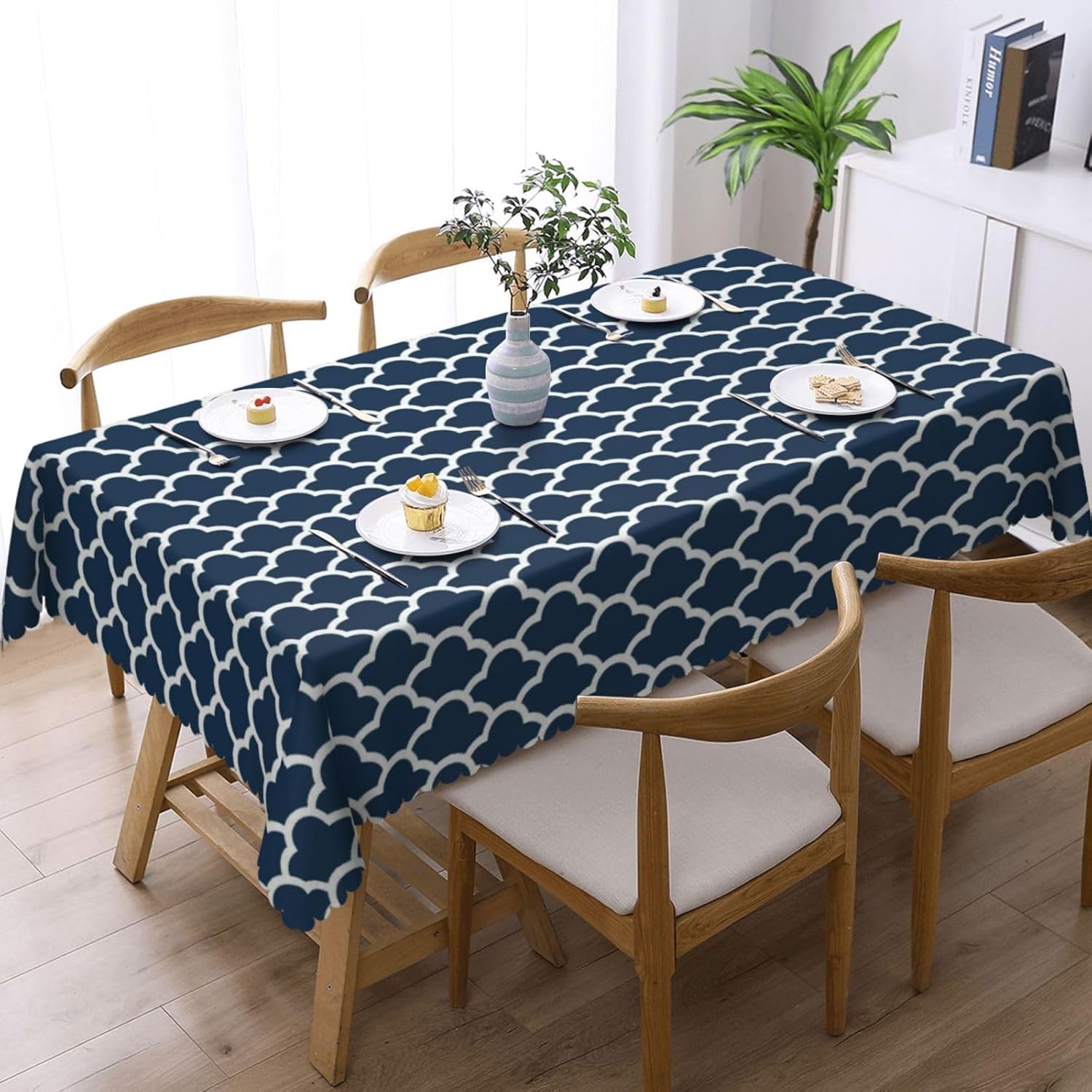 Blue Tablecloth Navy Cloud Sea - Century Textile & Sewing Supply By Owner ulasan dan harga