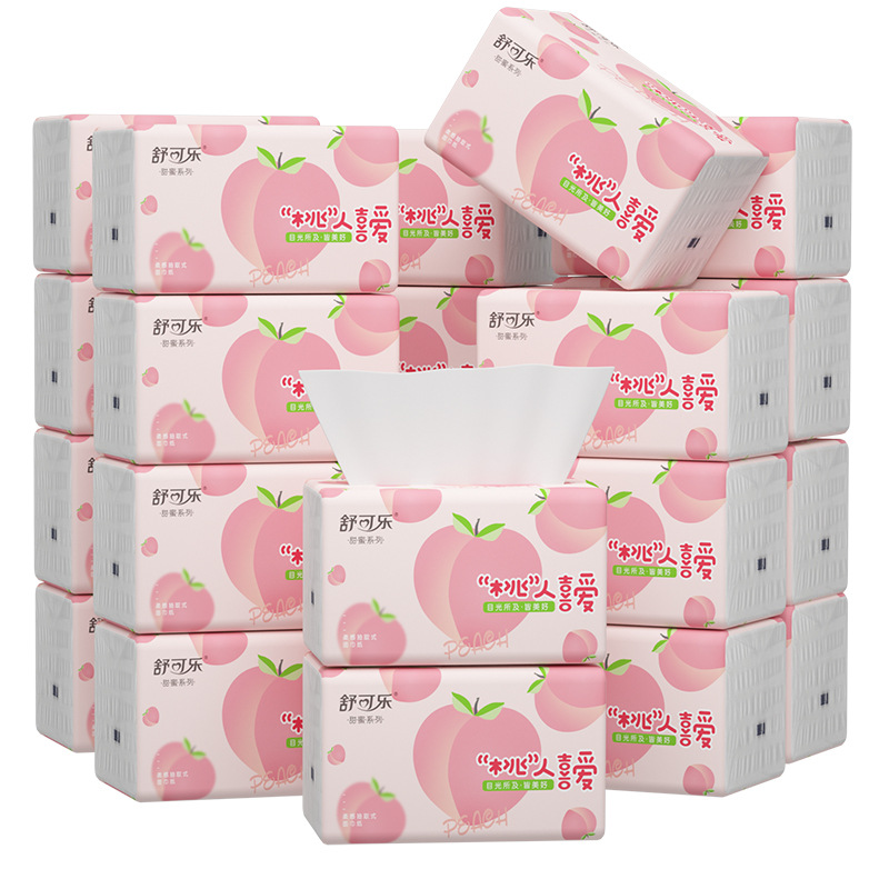 Cute Peach Pattern Facial Tiss - Pattern Tissue Paper ulasan dan harga