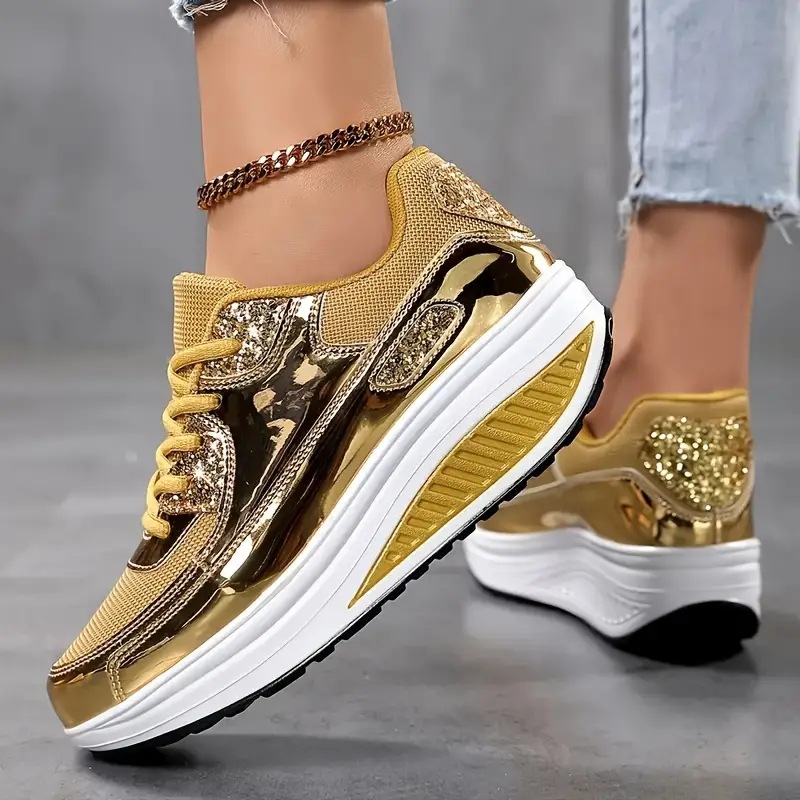 Women's Flat Mesh Sports Shoes - Sewing Net ulasan dan harga