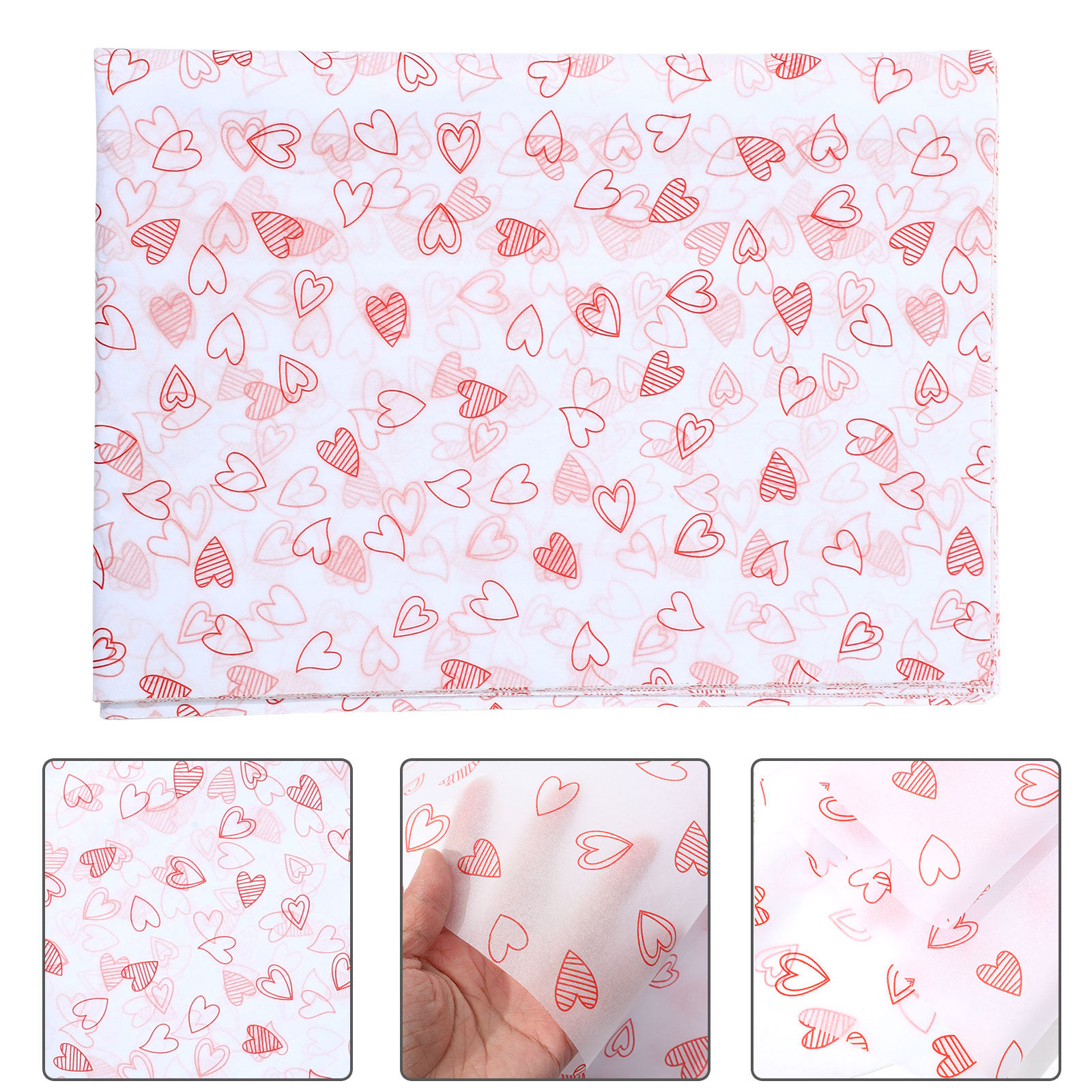28Sheets Heart Pattern Floral  - Pattern Tissue Paper ulasan dan harga