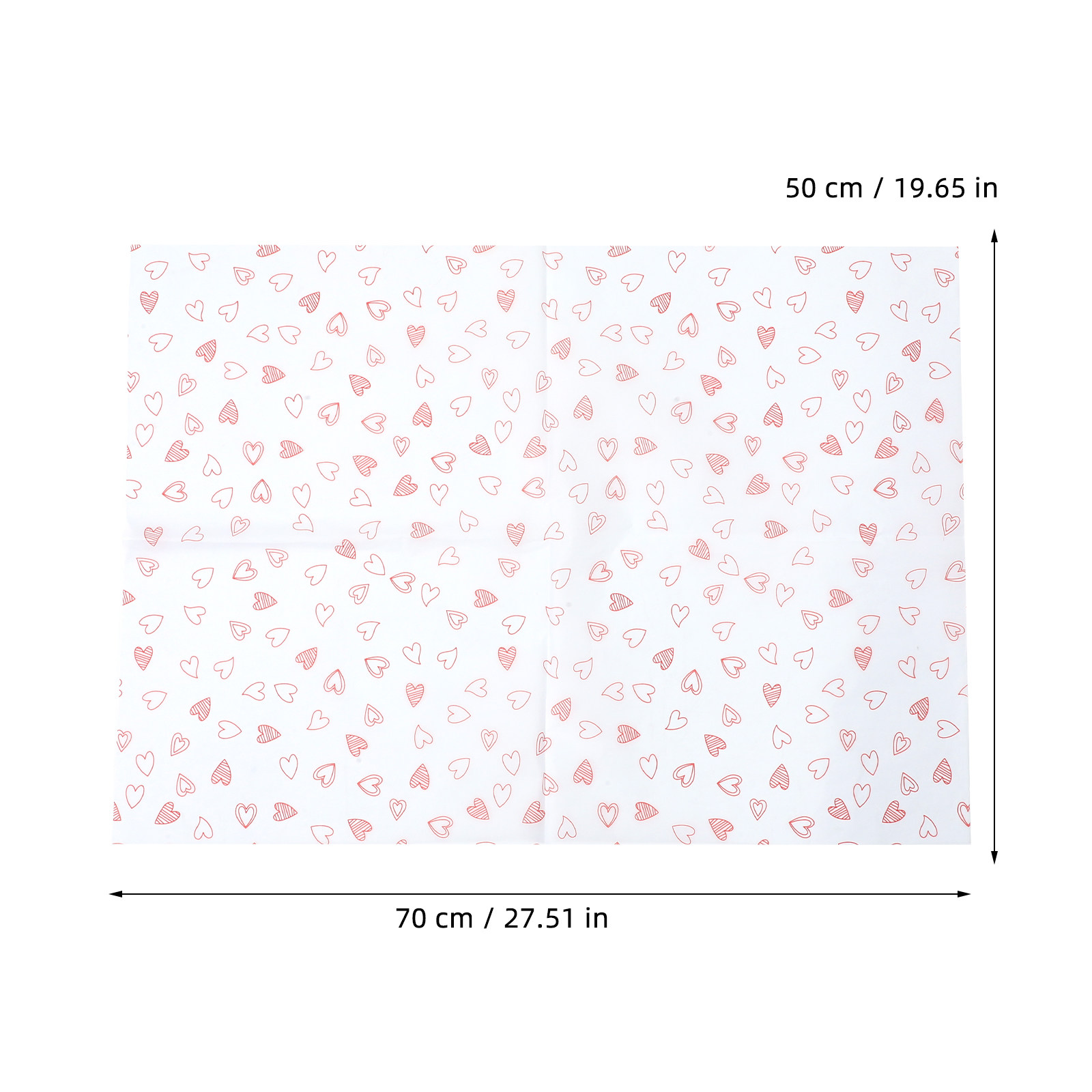 28Sheets Heart Pattern Floral  - Pattern Tissue Paper ulasan dan harga