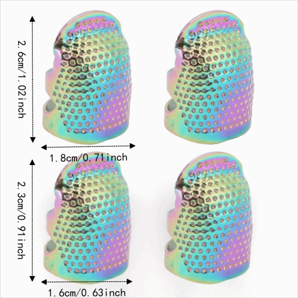 4Pcs Durable Brass Finger Prot - Sewing Thimble Metal ulasan dan harga