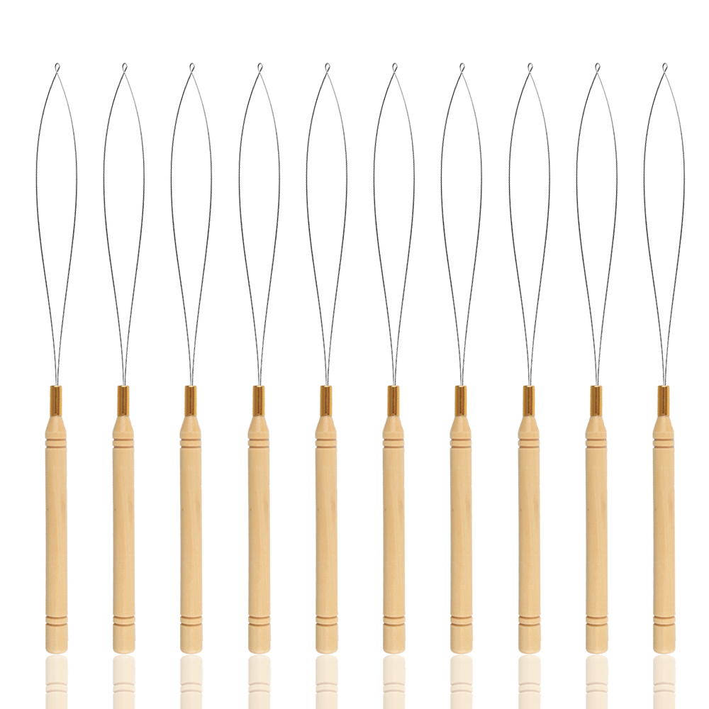10Pcs Micro Rings Loop Tool Ha - Needle Threader Tool ulasan dan harga
