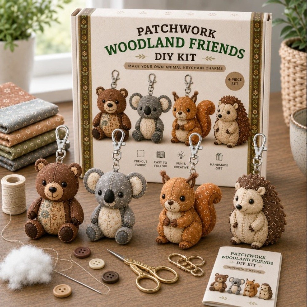 Pre-cut Fabric 3D Felt Sewing  - Textile Sewing Kit ulasan dan harga
