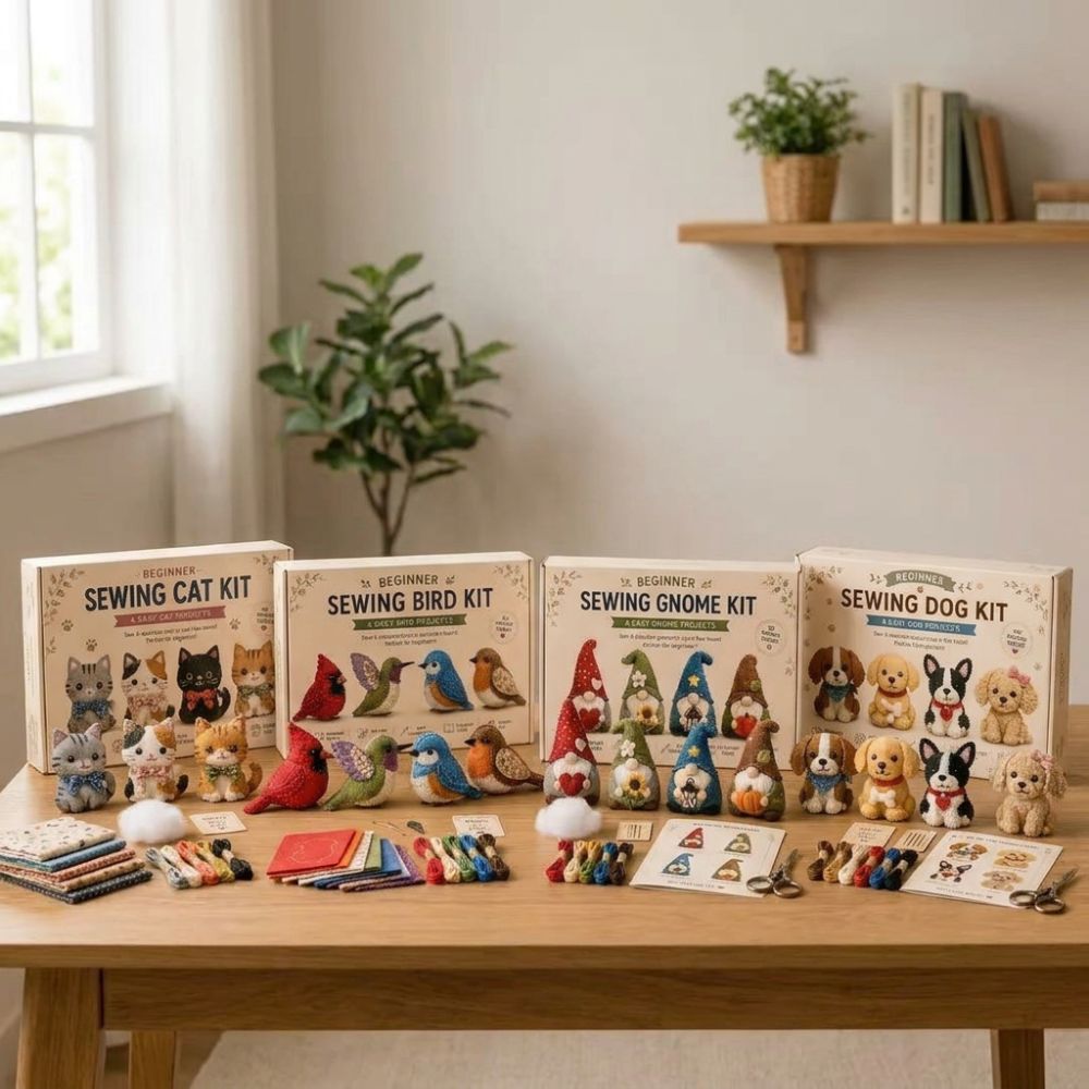 Pre-cut Fabric 3D Felt Sewing  - Textile Sewing Kit ulasan dan harga