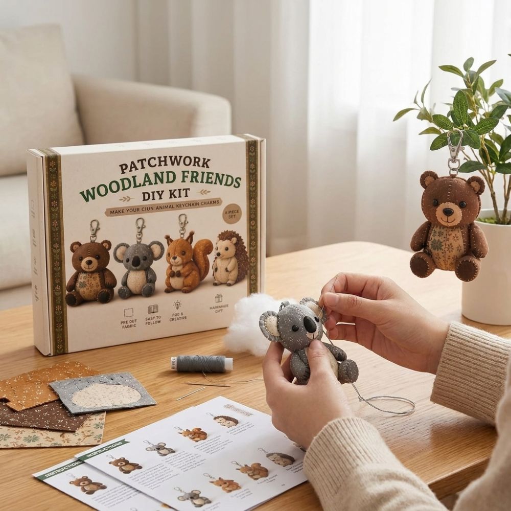 Pre-cut Fabric 3D Felt Sewing  - Textile Sewing Kit ulasan dan harga