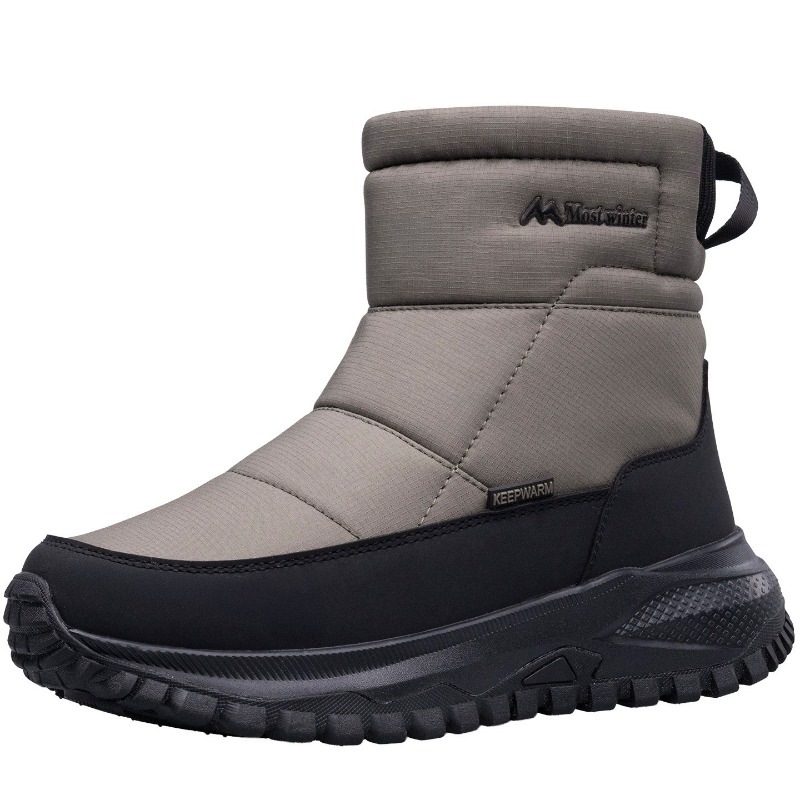 Men's Boots Warm Snow Boots Wa - Sewing Zipper ulasan dan harga