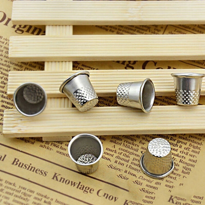 10Pcs Metal Aluminum Top Needl - Sewing Thimble Metal ulasan dan harga