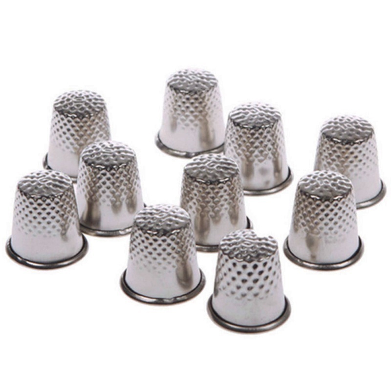 10Pcs Metal Aluminum Top Needl - Sewing Thimble Metal ulasan dan harga