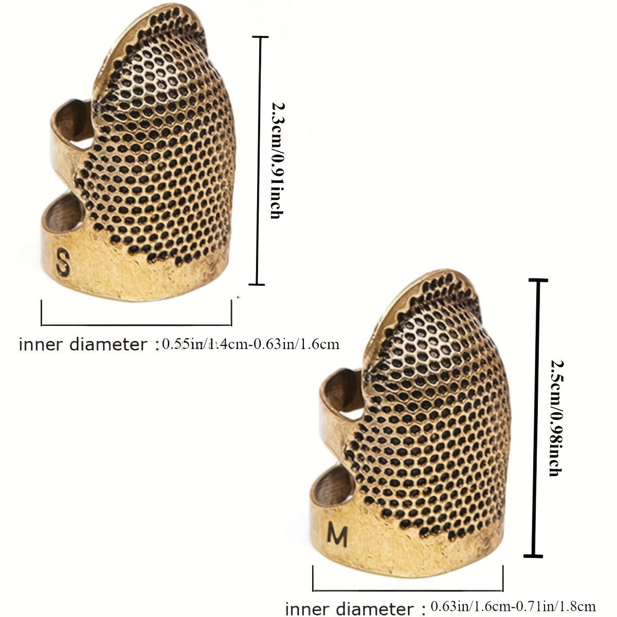 4pcs Sewing Thimble Finger Pro - Sewing Thimble Metal ulasan dan harga