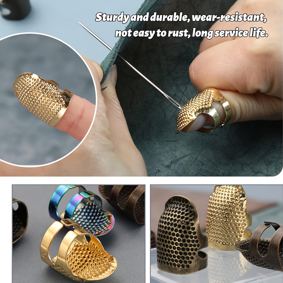 4pcs Sewing Thimble Finger Pro - Sewing Thimble Metal ulasan dan harga