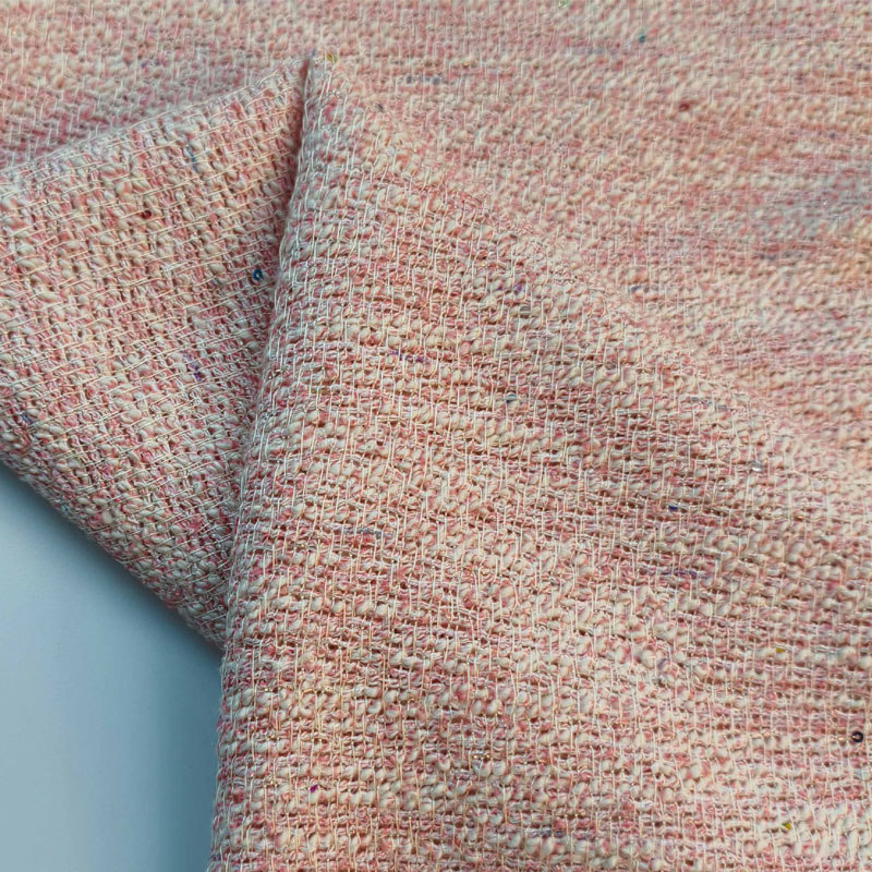 Light Pink Color With Sequin Y - Sewing Tweed ulasan dan harga