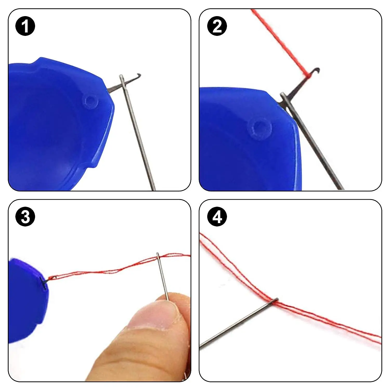 6Pcs Needle Threader Stitch In - Needle Threader Tool ulasan dan harga