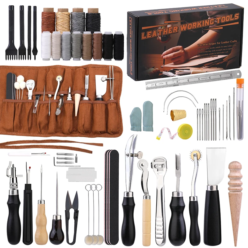KRABALL Professional Leather C - Textile Sewing Kit ulasan dan harga