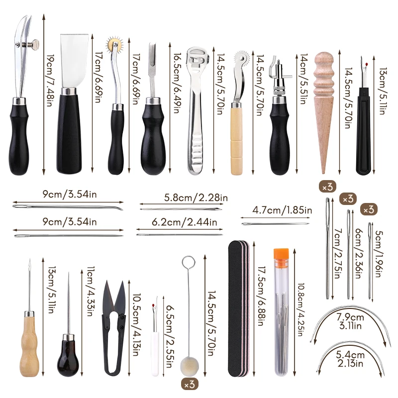 KRABALL Professional Leather C - Textile Sewing Kit ulasan dan harga